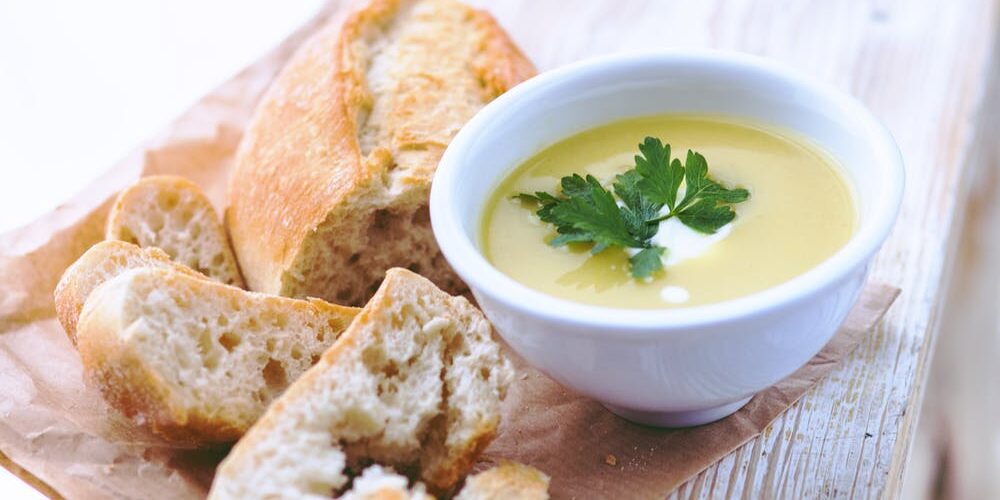 Velouté aux asperges vertes