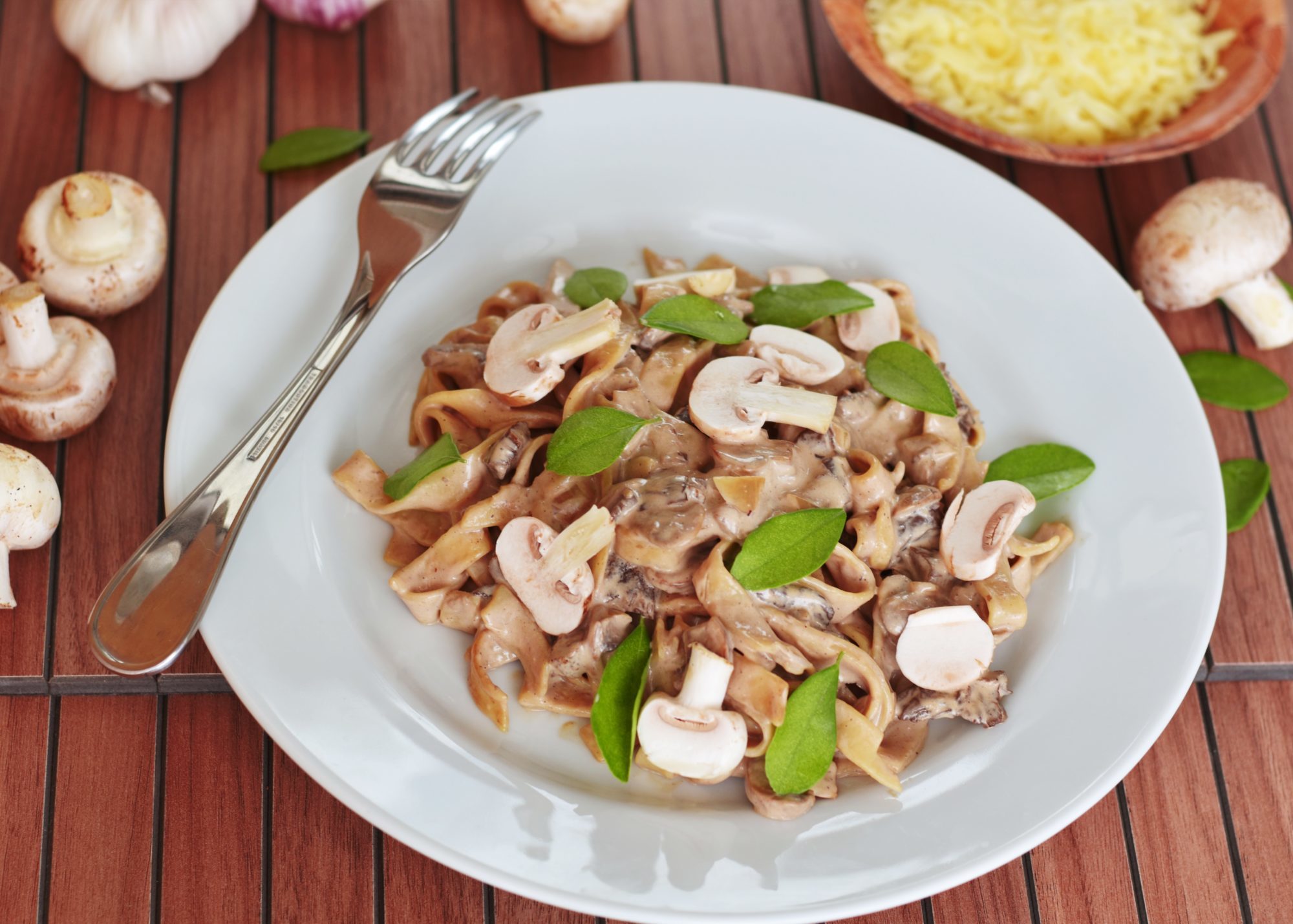 Poulet crème champignons